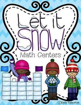 Let it Snow Winter Math Centers