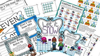 Let it Snow Winter Math Centers