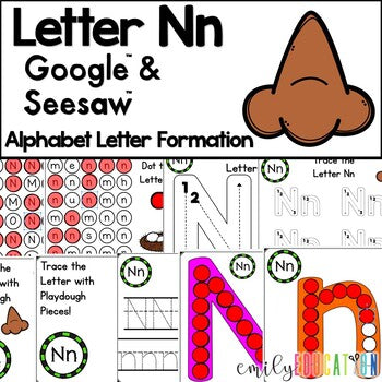 Letter N Formation Google and Seesaw Digital Activities