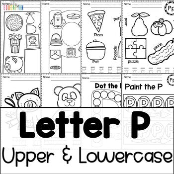 Letter P Worksheets