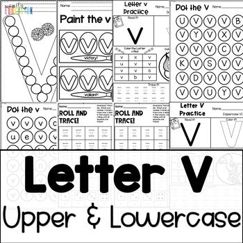 Letter V Worksheets