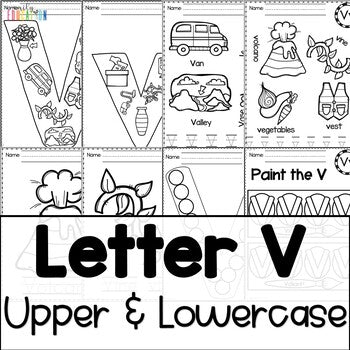 Letter V Worksheets