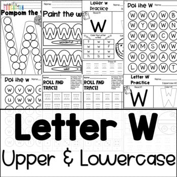 Letter W Worksheets