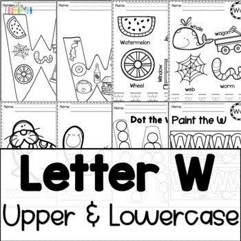 Letter W Worksheets