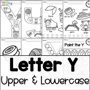 Letter Y Worksheets