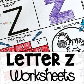 Letter Z Worksheets