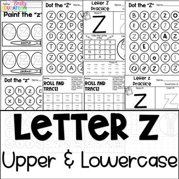 Letter Z Worksheets