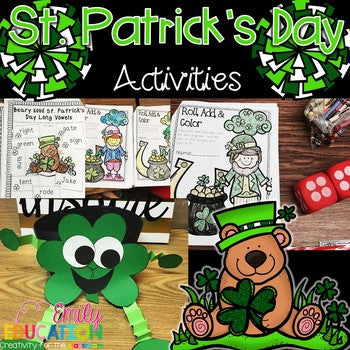 Low Prep St. Patrick's Day Activities for Reading and Math