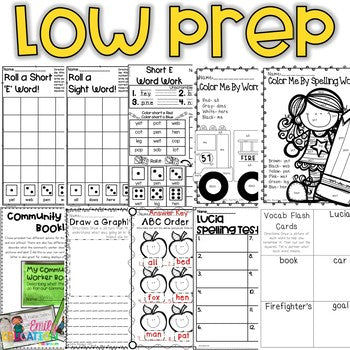 Lucia's Neighborhood 1st Grade Supplement Activities Lesson 4