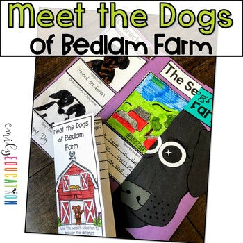 Meet the Dogs of Bedlam Farm Comprehension Craft Activity and Tri-fold