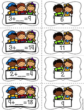 Missing Addends Centers {Addition}