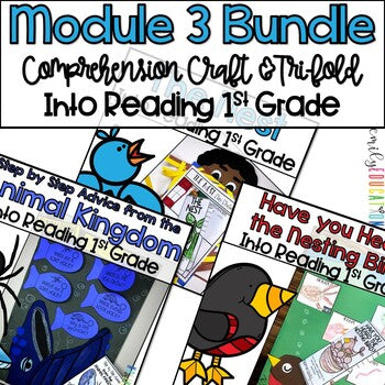 Module 3 | Comprehension Craft & Tri-fold Bundle | 1st Grade | HMH Into Reading