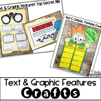 Non-fiction Text and Graphic Features Craft Graphic Organizers