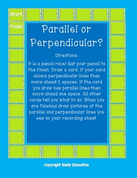 Parallel and Perpendicular Activities