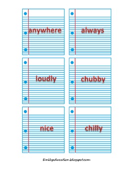 Parts of Speech Match Up