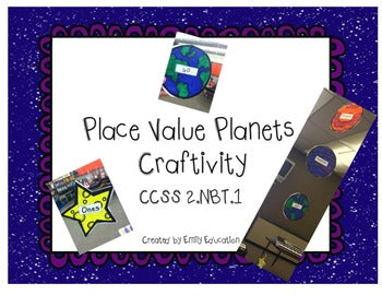 Place Value Planets Math Craftivity Common Core Aligned