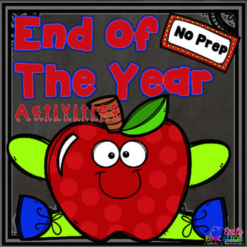 Printable End of the Year Activities: Reading and Writing No Prep