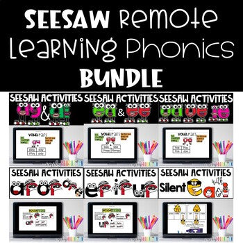 Seesaw Activities Phonics Bundle Distance Learning