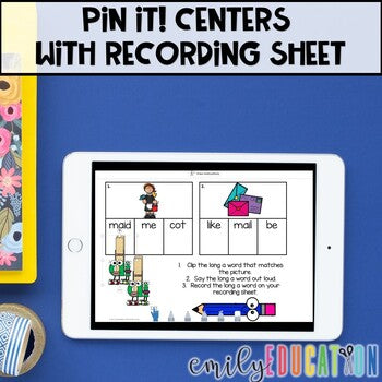 Seesaw Activities Vowel Teams Bundle