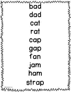 Short Vowel Oral Assessments