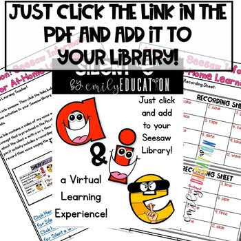 Silent e | Long a & i | Virtual Anchor Chart Videos | Center Activities | Seesaw