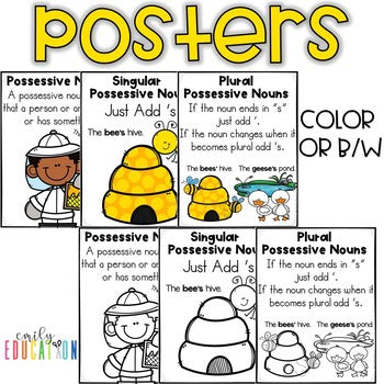 Singular and Plural Possessive Noun Activities