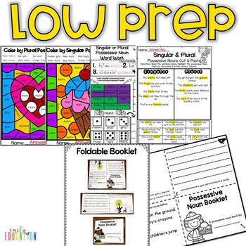 Singular and Plural Possessive Noun Activities