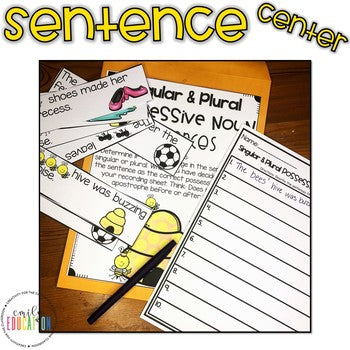 Singular and Plural Possessive Noun Activities