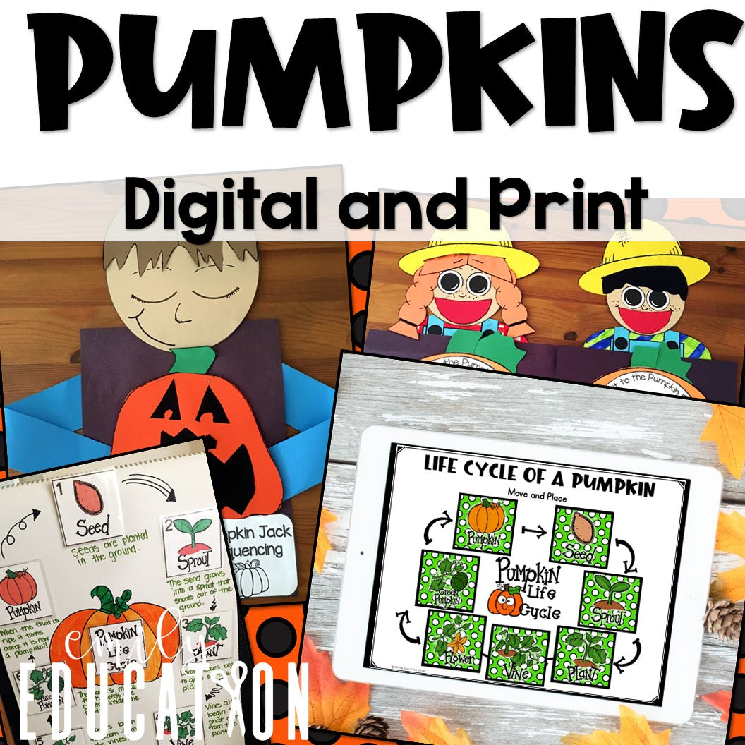 October Activities Bundle | Digital and Print | Pumpkins | Halloween