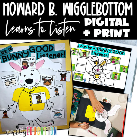 Howard B. Wigglebottom Learns to Listen Activities | Digital and Print