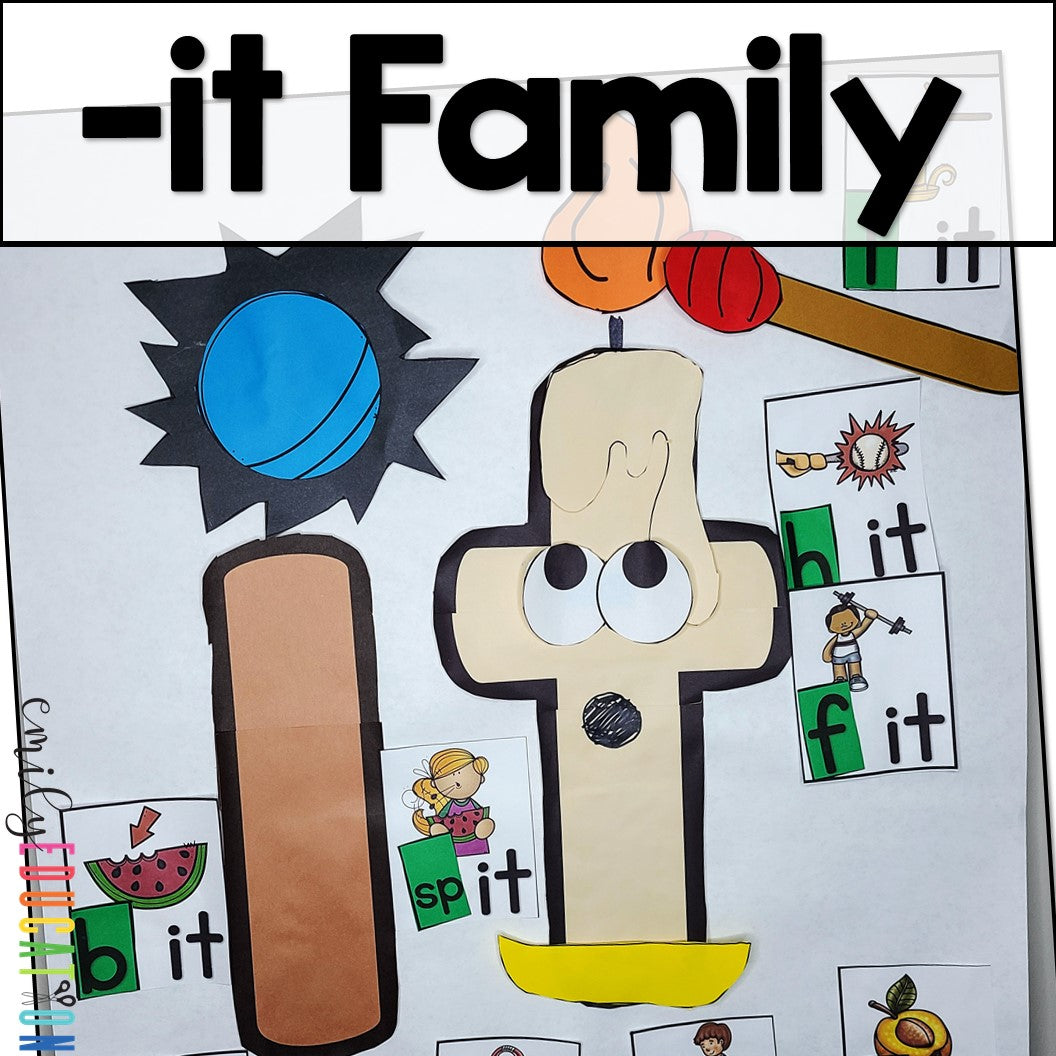 it Word Family Anchor Chart and Craft Activity