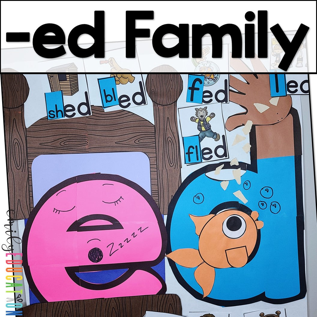 Short Vowel Word Family Anchor Chart and Craft Mega Bundle