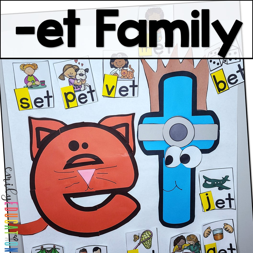 Short Vowel Word Family Anchor Chart and Craft Mega Bundle