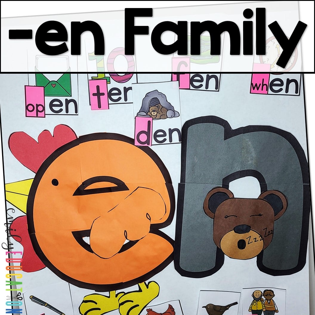 Short Vowel Word Family Anchor Chart and Craft Mega Bundle