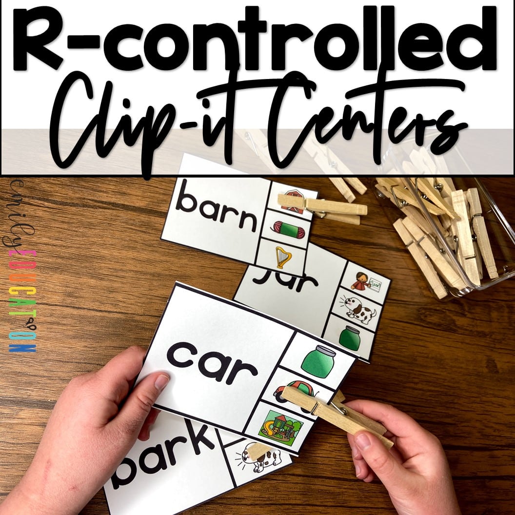 R Controlled Vowels Clip it Center Cards