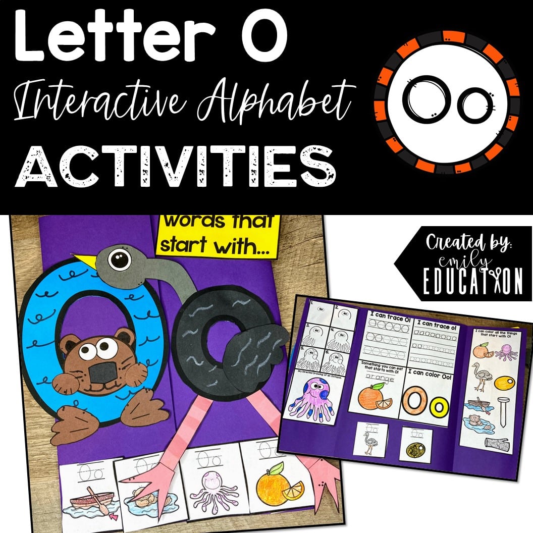 Letter O Alphabet Crafts and Directed Drawing