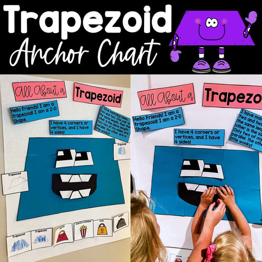 Trapezoid Interactive Anchor Chart and Worksheet