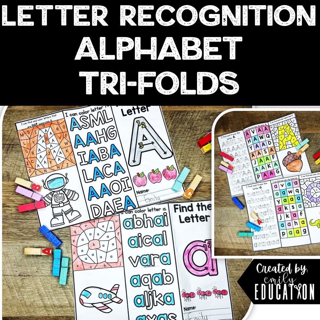 Alphabet Letter Recognition Trifold Activities