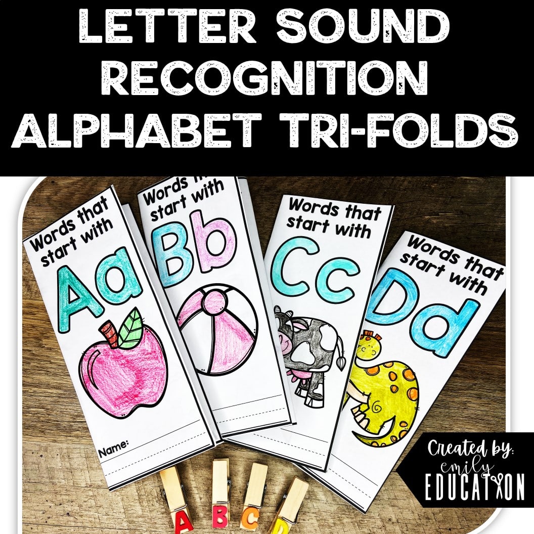 Alphabet Beginning Letter Sound Recognition Trifold Activities