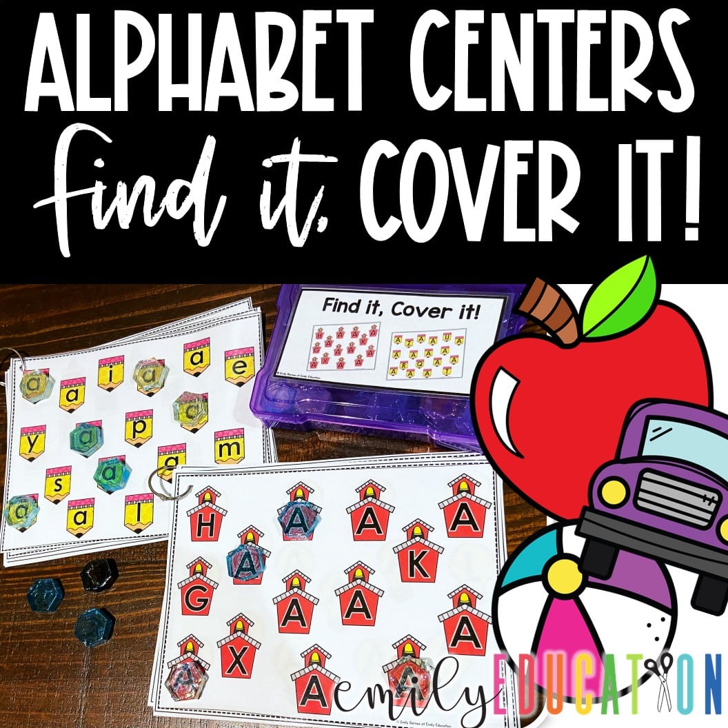 Alphabet Centers | Find it, Cover it Letters A-Z