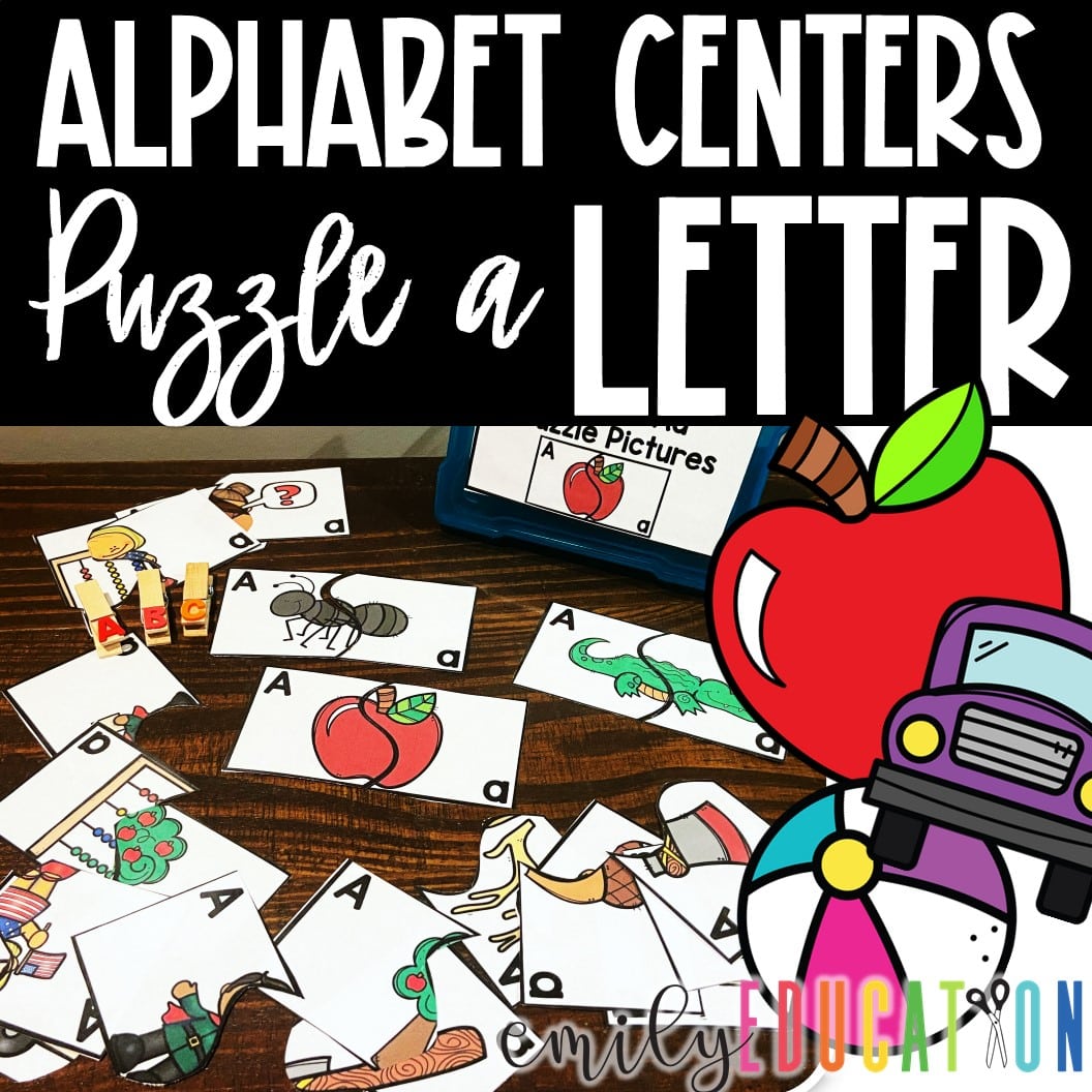 Alphabet Centers | Puzzle the Alphabet Letters A-Z 26 Centers