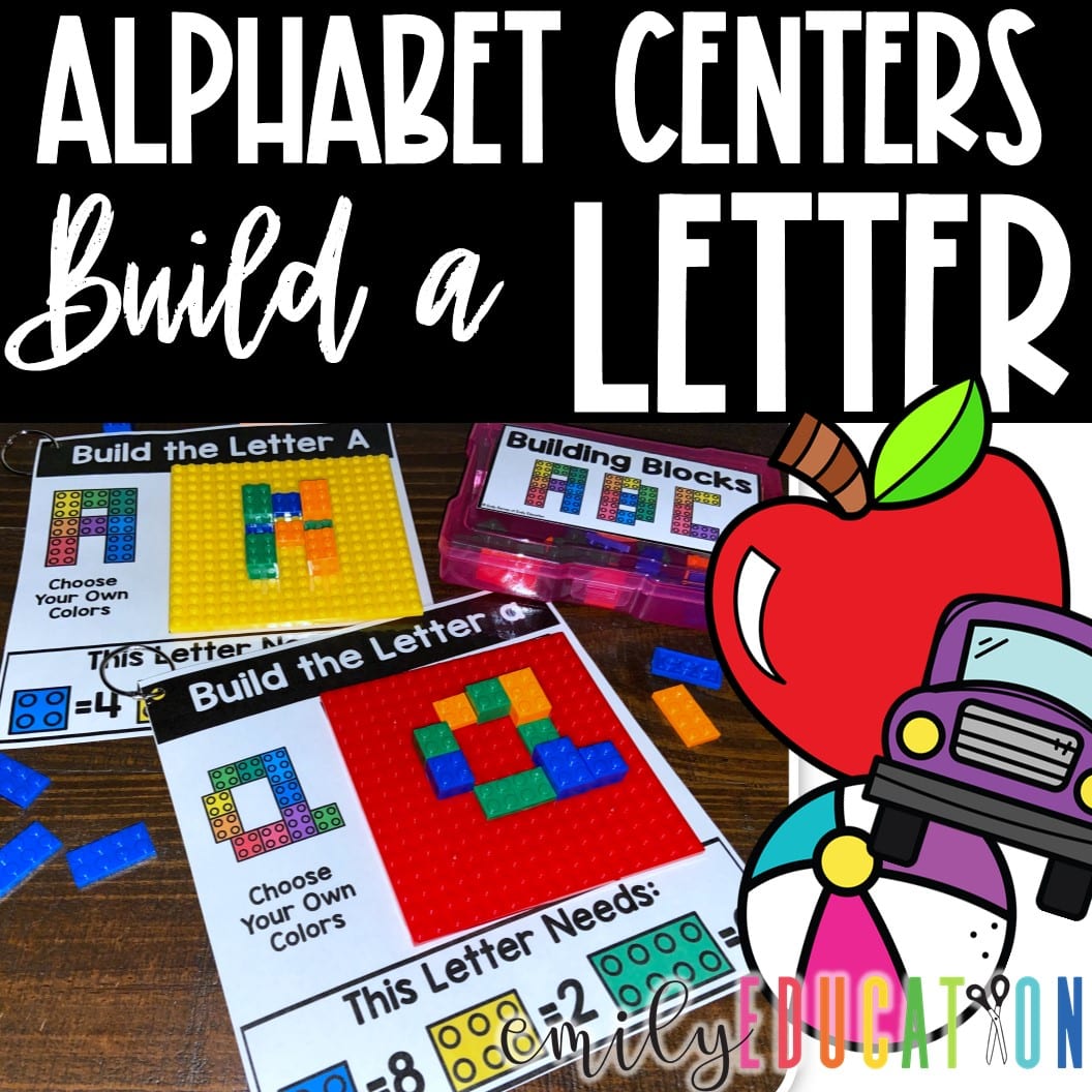 Alphabet Centers | Build a Letter A-Z Lowercase and Uppercase