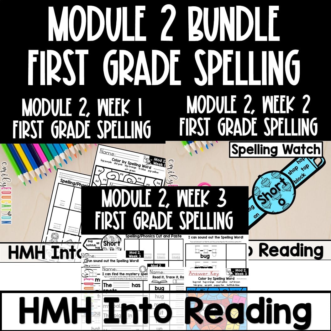 Spelling 1st Grade Module 2 BUNDLE HMH Into Reading Supplement