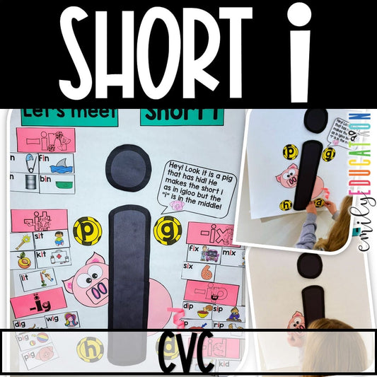 short i anchor chart and activities