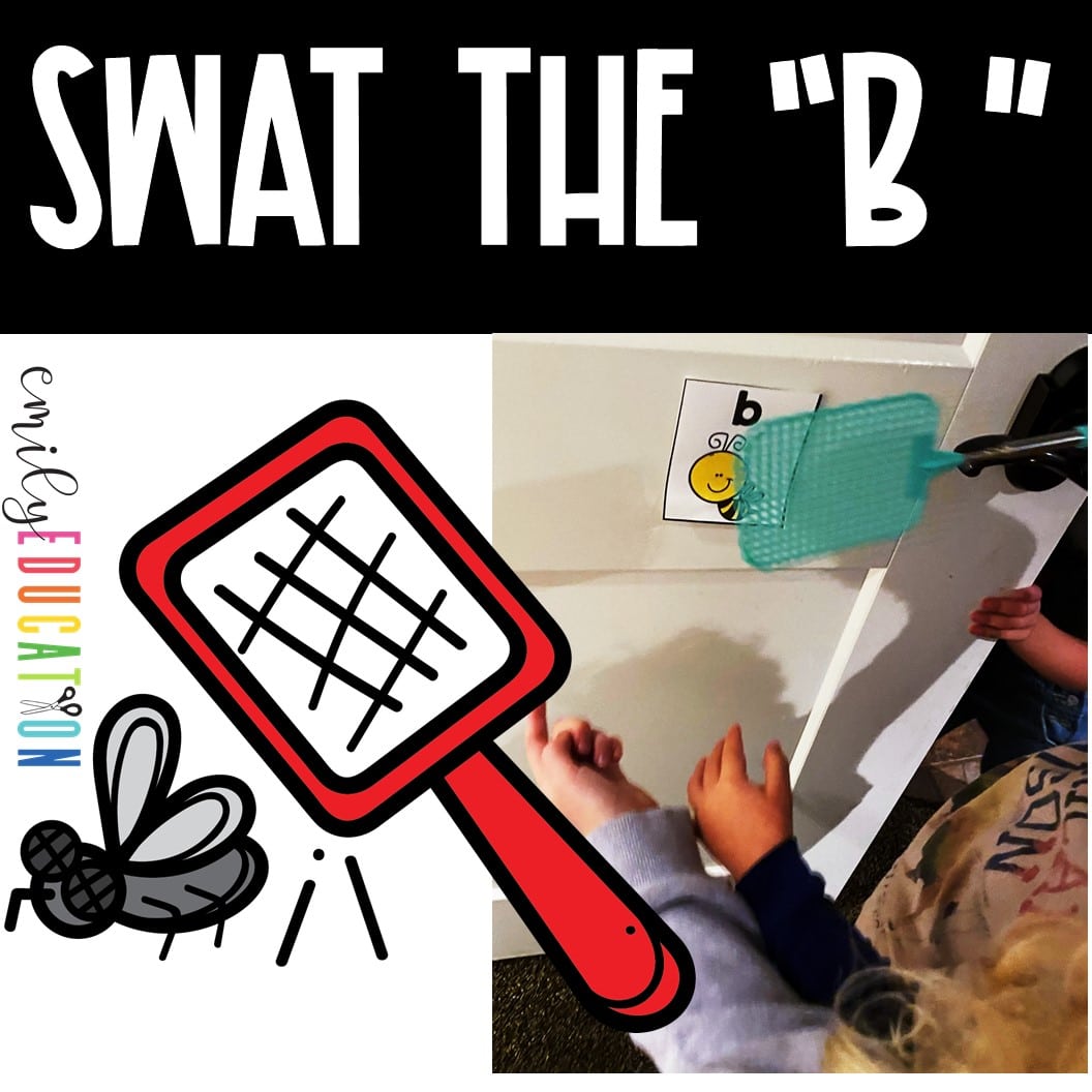 Swat the Letter B Activity Hands on Freebie