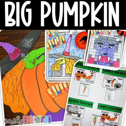 Big Pumpkin Activities, Craft, Directed Drawing and more!