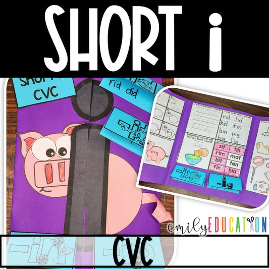 Short i CVC Craft and Directed Drawing