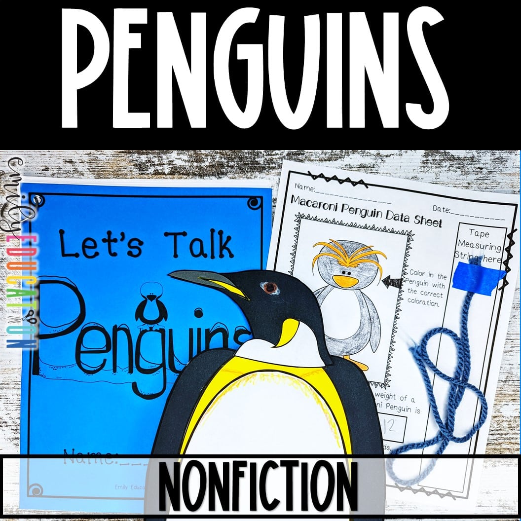 Penguins Nonfiction Activities | Penguin Unit | Penguin Crafts