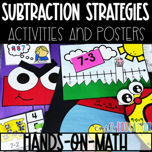 Subtraction Strategies Activities | Subtraction Strategies Posters