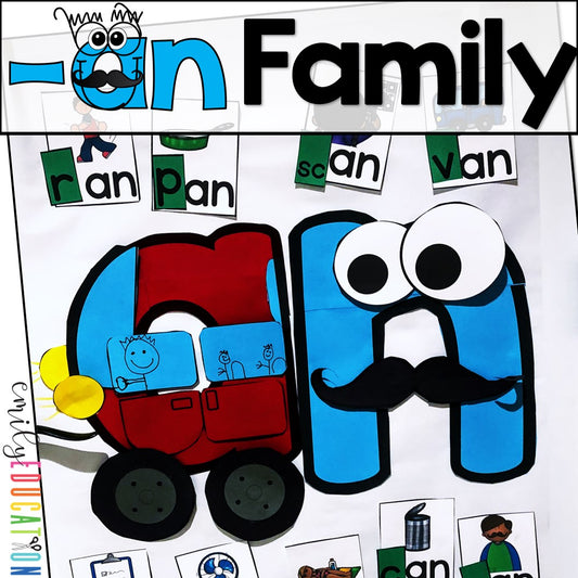 an Word Family Anchor Chart and Craft Activity